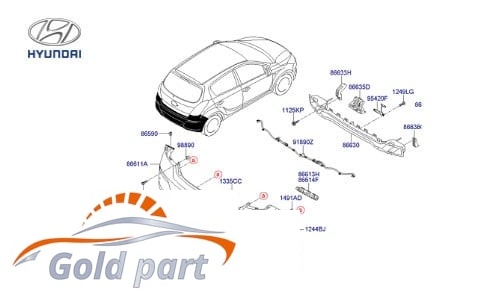 سپر عقب هیوندای I20