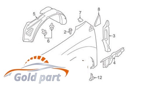 گل پخش کن جلو راست نیسان مورانو