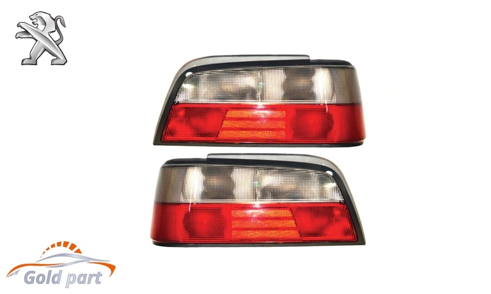 چراغ خطر عقب جفت پژو پارس دودی روشن