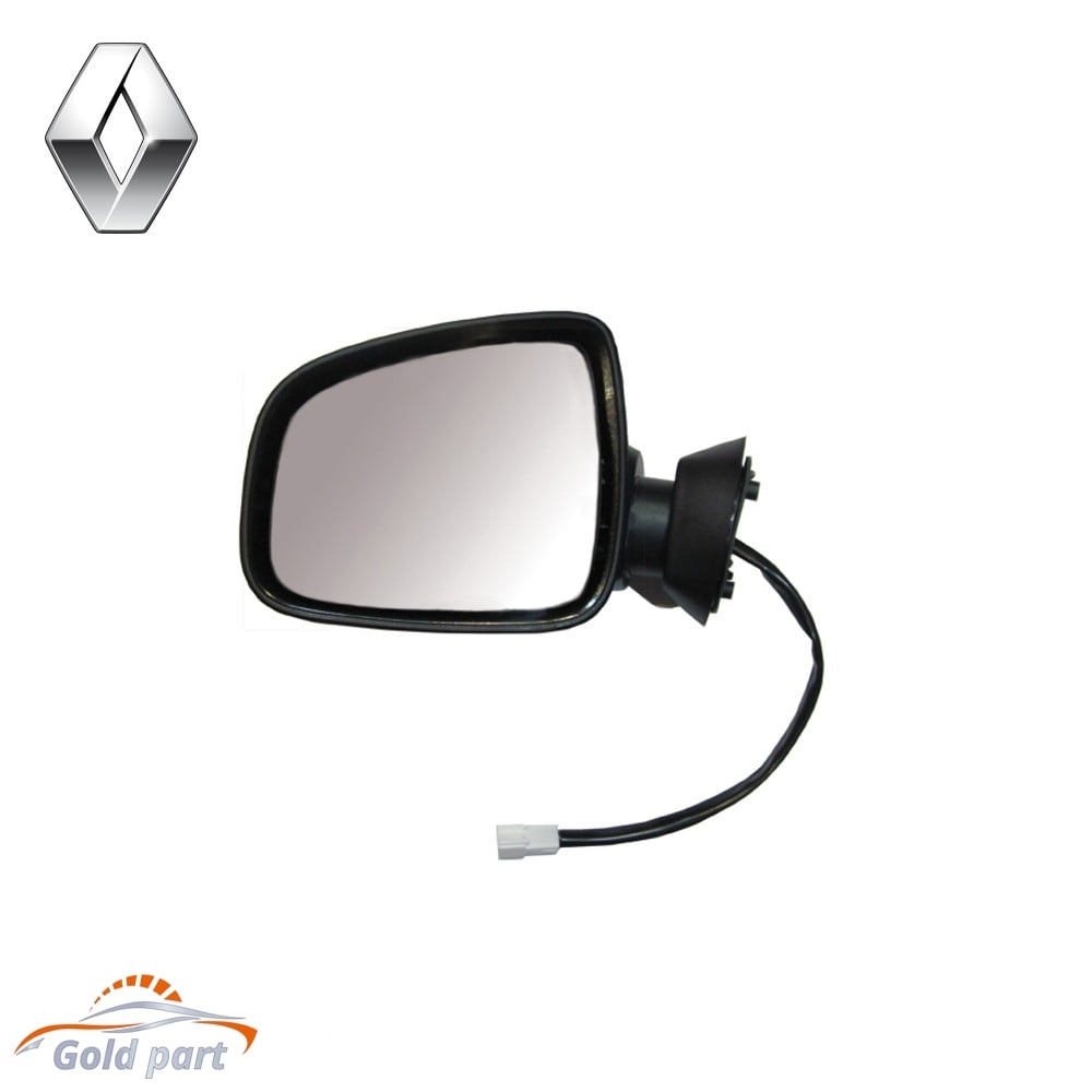 آینه بغل پرستیژ برقی با قاب رنگی نقره ای جفت رنو